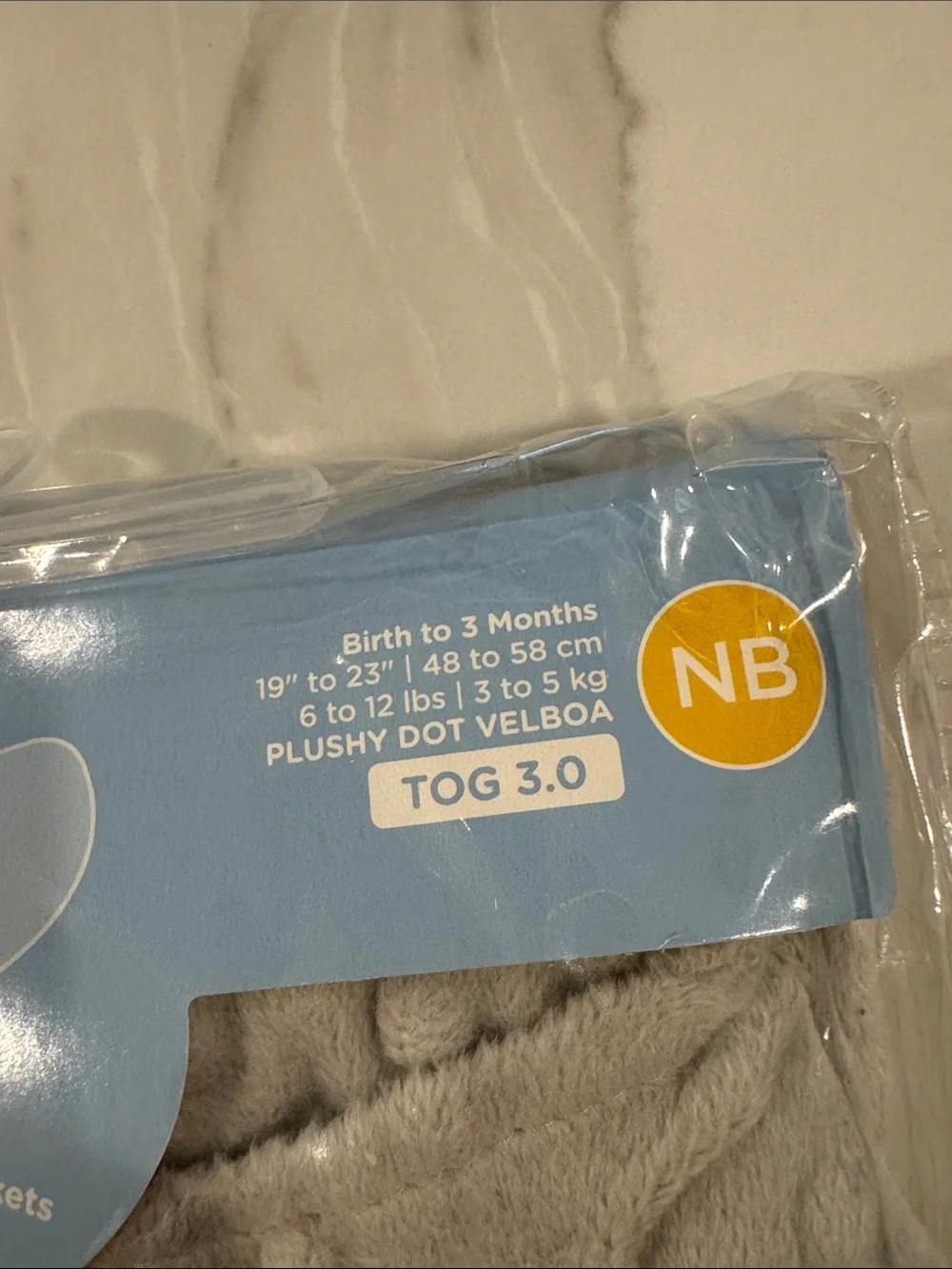 HALO SleepSack Swaddle - NB Birth to 3 Months Plushy Dot Velboa (6-12 lbs)